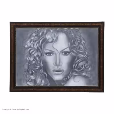 تابلو نقاشی سیاه قلم مدل هنر پیشه کد 1