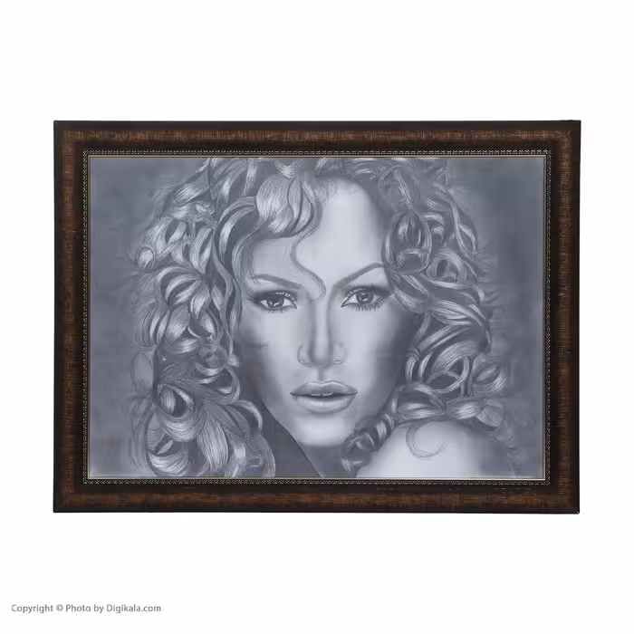 تابلو نقاشی سیاه قلم مدل هنر پیشه کد 1