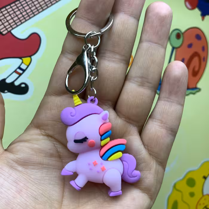 جاکلیدی مدل سیلیکونی طرح اسب تک شاخ