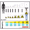 برچسب ایمنی مستر راد طرح خطر آسیب دیدگی مدل HSE-OSHA-150
