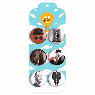 پیکسل خندالو طرح لئون و ماتیلدا کد 185B مجموعه 6 عددی