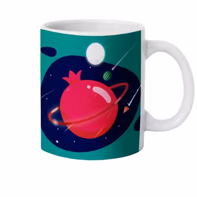 ماگ دارلی طرح انار یلدا مدل MG2370