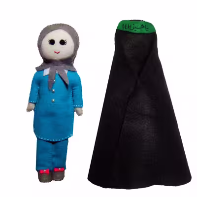عروسک نمدی مدل دختر چادری کد AAA
