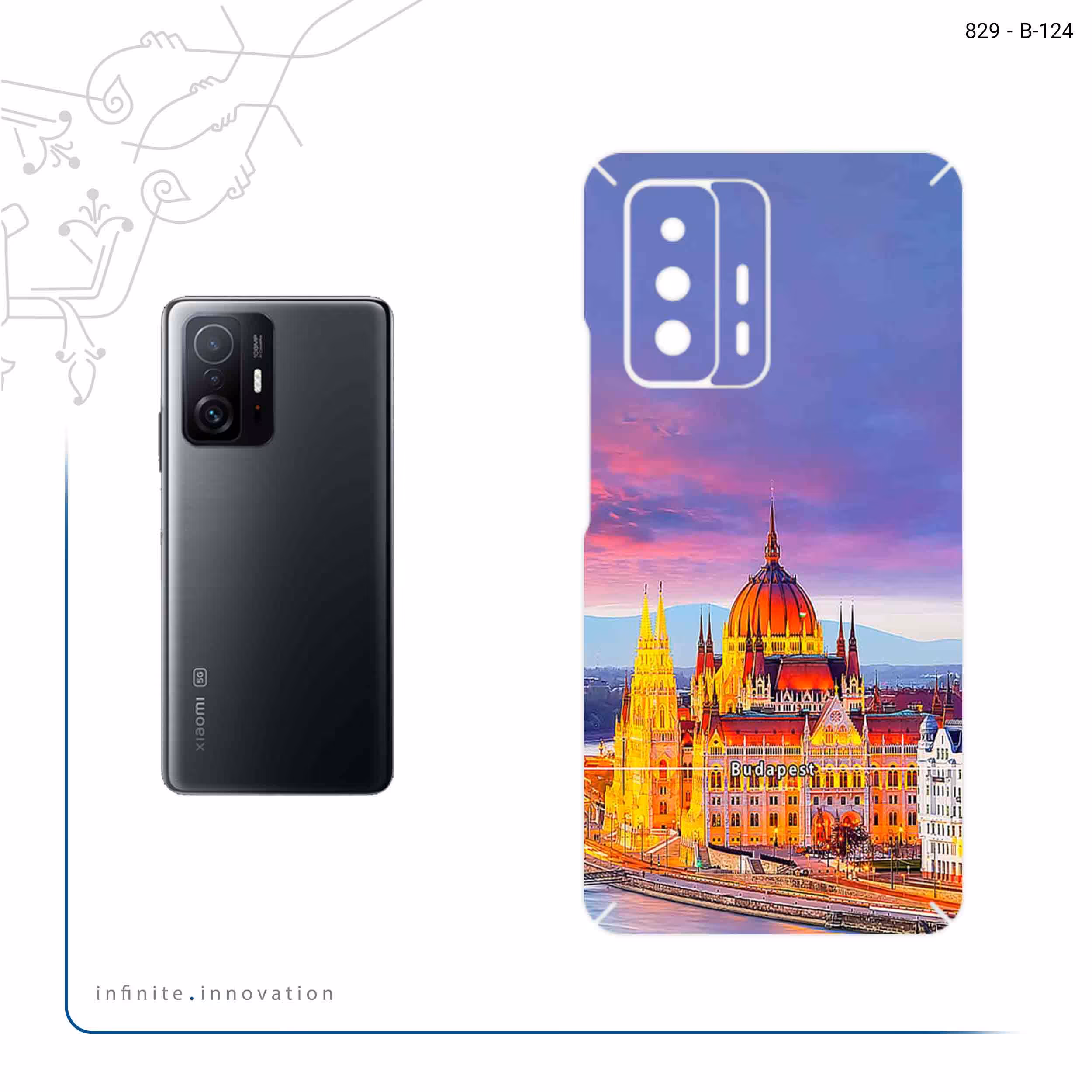 برچسب پوششی ماهوت مدل City of Budapest مناسب برای گوشی موبایل شیائومی 11T 5G