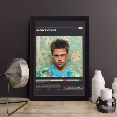 تابلو مدل Fight Club کدS1645-b