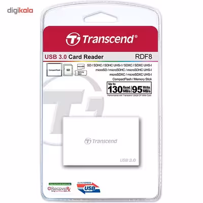 کارت خوان ترنسند مدل RDF8 با رابط USB 3.0