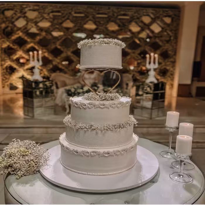 استراکچر تزیین کیک به گز مدل قلب