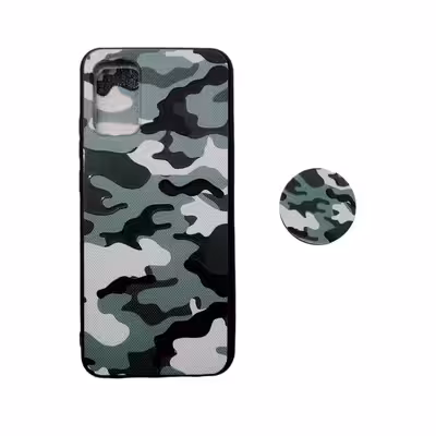 کاور طرح ارتشی مدل a03s مناسب برای گوشی موبایل سامسونگ Galaxy A03S / A02S / M02S به همراه پاپ سوکت