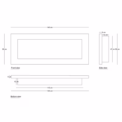 شومینه دیواری برقی شومینه بیستون مدل H.A_140_T_wifi_L4.bs