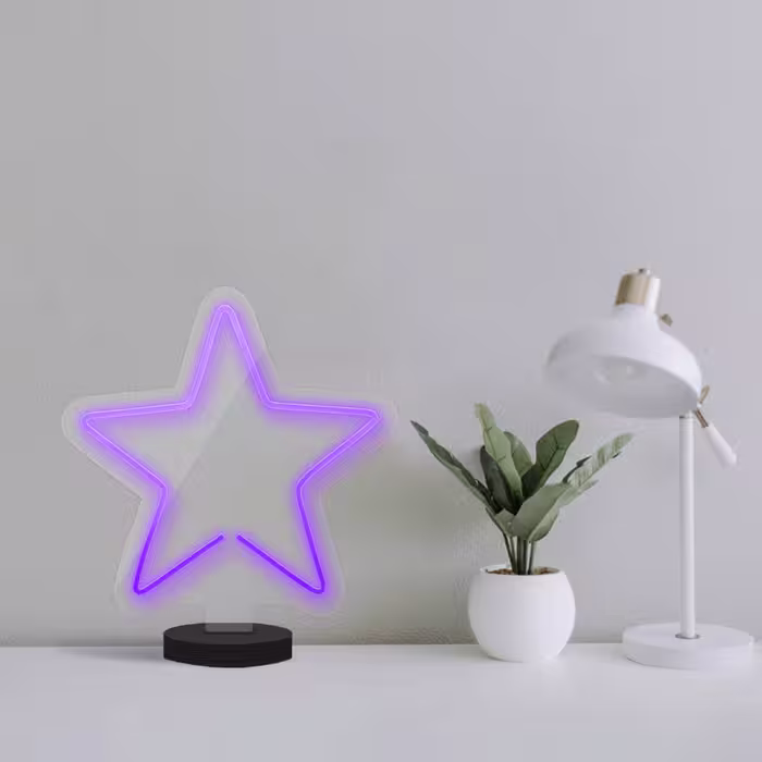 چراغ رومیزی ریموت دار مدل STARS-GL_PR-GLASS