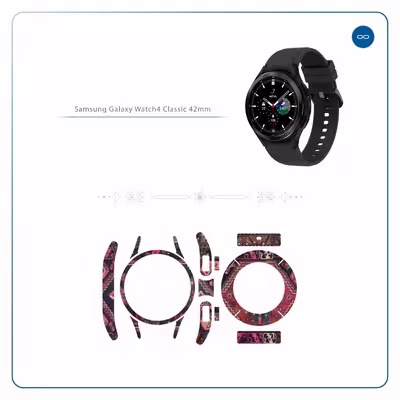 برچسب ماهوت طرح Rug مناسب برای ساعت هوشمند سامسونگ Watch4 Classic 42mm