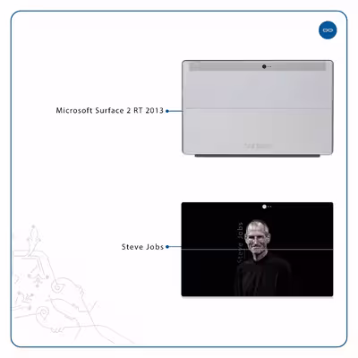 برچسب پوششی ماهوت مدل Steve Jobs مناسب برای تبلت مایکروسافت Surface 2 RT 2013