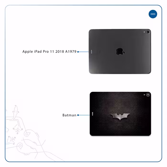 برچسب پوششی ماهوت مدل Batman مناسب برای تبلت اپل iPad Pro 11 2018 A1979