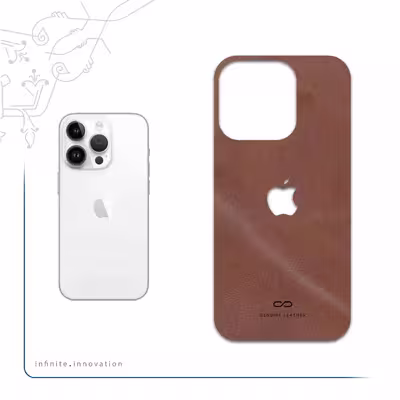 برچسب پوششی ماهوت مدل Matte-Natural-Leather مناسب برای گوشی موبایل اپل iPhone 14 Pro