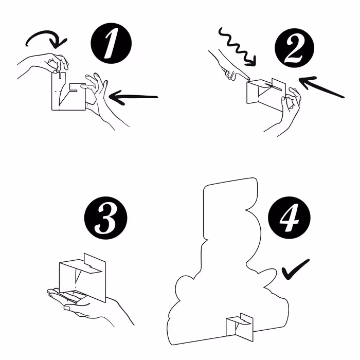  استند رومیزی تولد طرح ال و ال کد 51