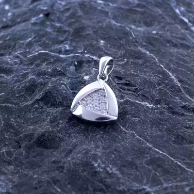 گردنبند نقره دخترانه مدل اسکوئید کد SLN_M103