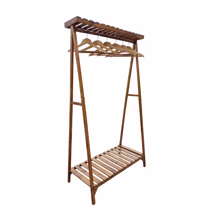 رگال لباس و چوب لباسی مدل چوب کد MTC6 مجموعه 7 عددی