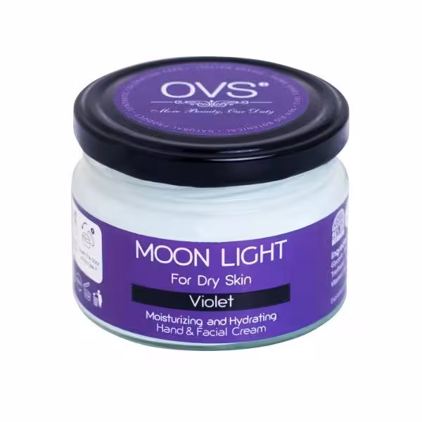 کرم شیشه ای آبرسان ا وی اس مدل Moon Light حاوی عصاره گل بنفشه مناسب پوست خشک حجم 270 میل