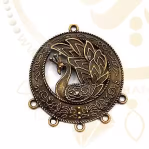 کشکول برنزی طاووس کد87