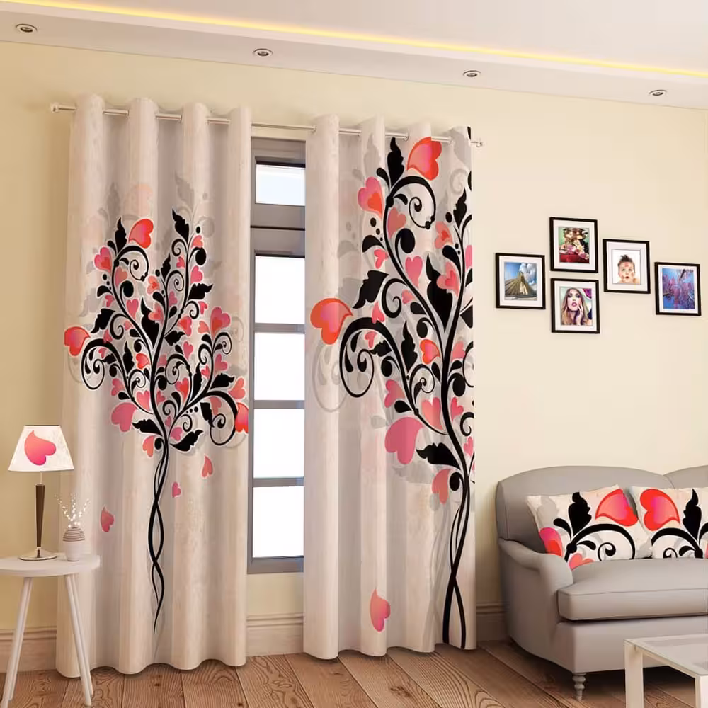 پرده پانچی کد 594 (طرح گل)