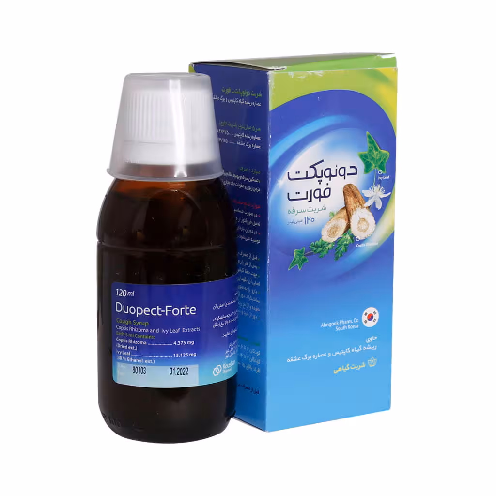 شربت سرفه دوئوپکت فورت آهنگوک 120 میلی لیتر | Ahngook Duopect Forte Cough Syrup