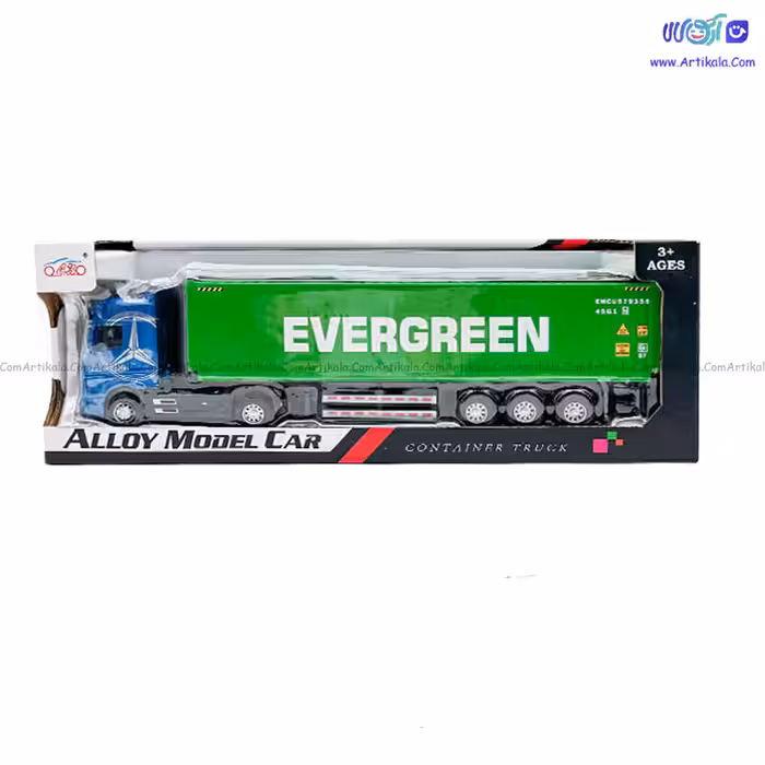 ماکت فلزی تریلی اسکانیا کانتینردار موزیکال و چراغدار کد JG2607