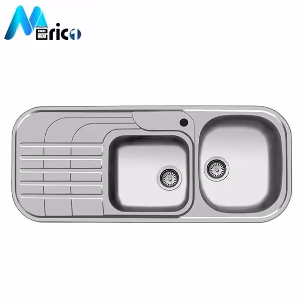 سینک اخوان کد 72 توکار دو لگنه