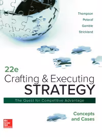 خرید و دانلود نسخه کامل کتاب Crafting & Executing Strategy: The Quest for Competitive Advantage: Concepts and Cases (22nd edition)