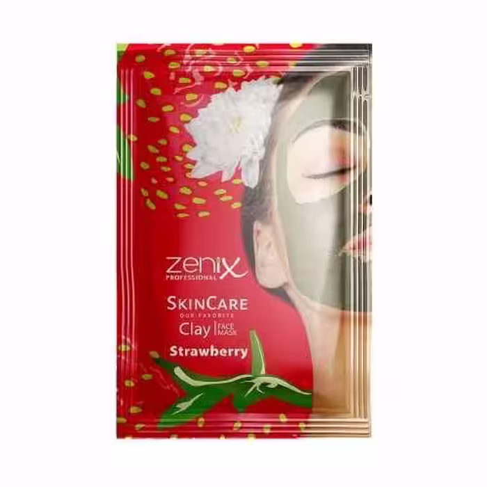 مشخصات، خرید و قیمت ماسک شاداب کننده خاک رس و توت فرنگی زنیکس Zenix ساشه ای ⭐️ ویان مارکت