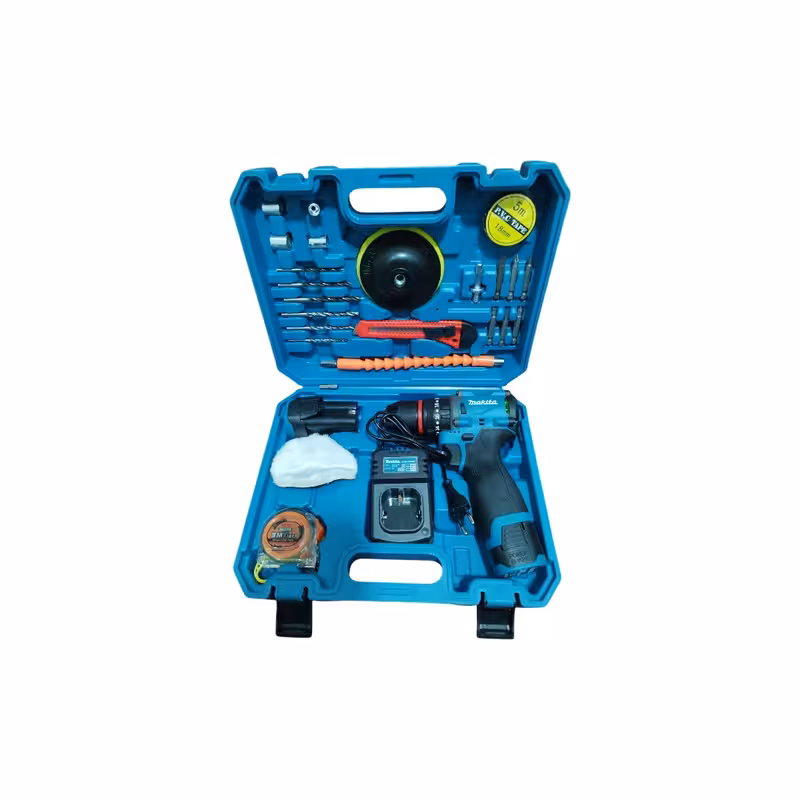 مجموعه 28 عددی دریل پیچ گوشتی شارژی 13 میلیمتری 600 وات ماکیتا مدل PLUS-11 | کالا مکس