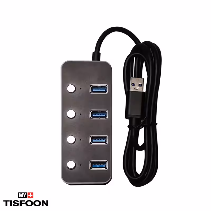 هاب 4 پورت USB 3.0 کی نت K-HUAMH504 مدل H5