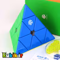 هرم گنز جی ای اس اینهنس مگنت استیکرلس یو وی GAN Pyraminx M Enhanced_UV