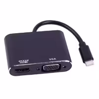 تبدیل Type-C به HDMI و VGA وی نت مدل V-COUC30HV