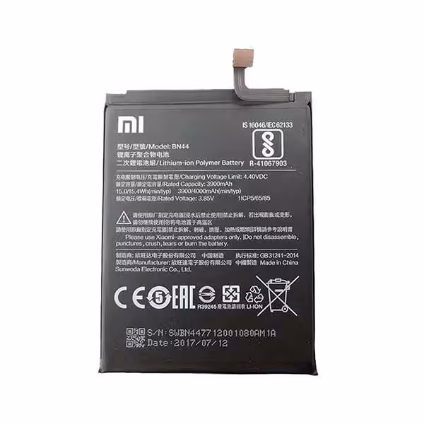 باتری موبایل مدل BN44 مناسب برای گوشی موبایل شیائومی Redmi 5 Plus