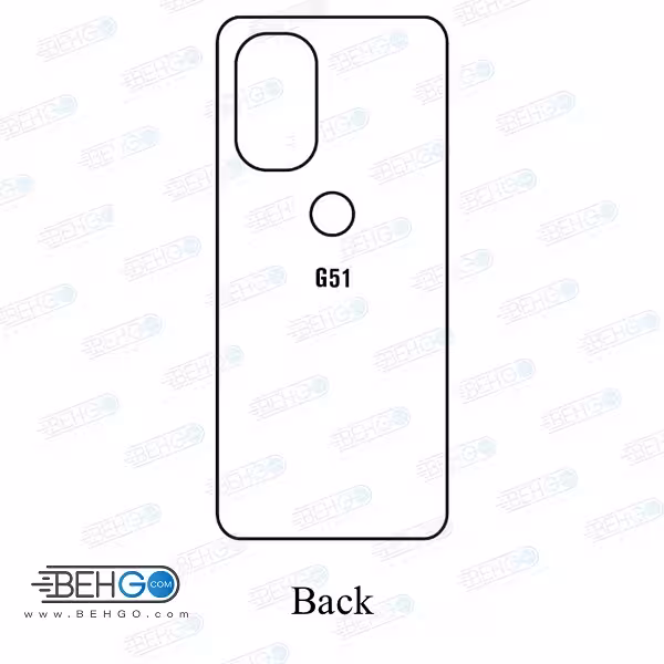 برچسب پشت گوشی موتورولا Motorola G51 5G