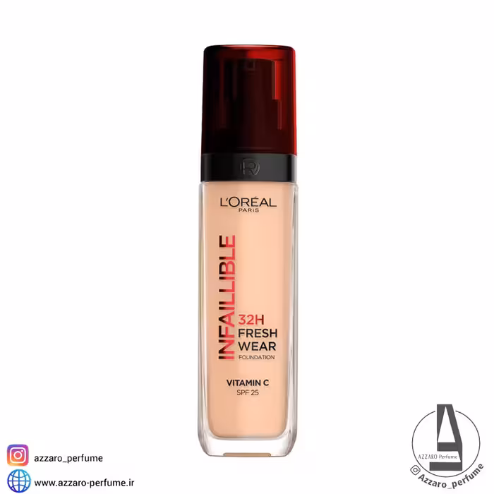 کرم پودر اورال 32 ساعته شماره 110 مدل INFAILLIBLE Fresh Wear رنگ COOL UNDERTONE حجم 30 میل