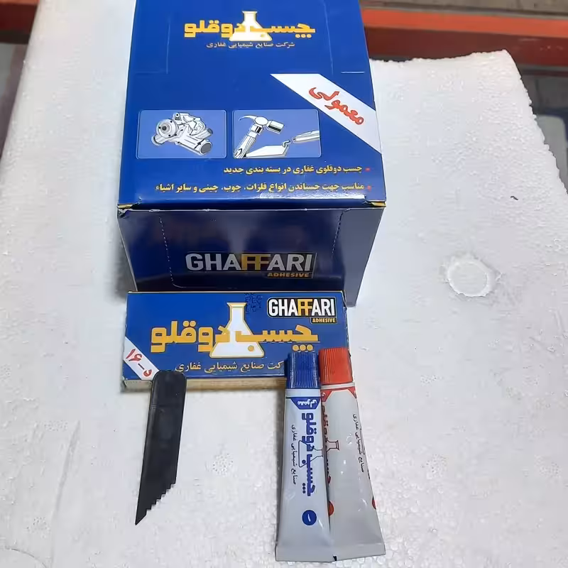 چسب دوقلو دورنگ غفاری اصل | amazonchi