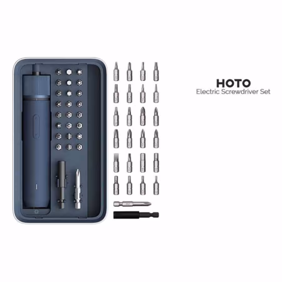 پیچ گوشتی شارژی هوتو مدل QWLSD011 مجموعه 25 عددی