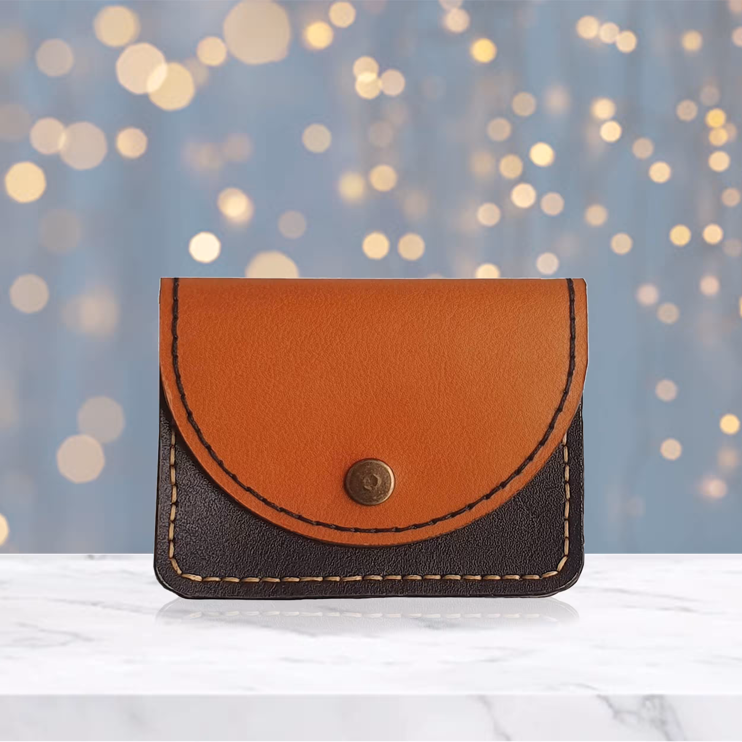 کیف پول و جاکارتی چرم طبیعی مدل رویا