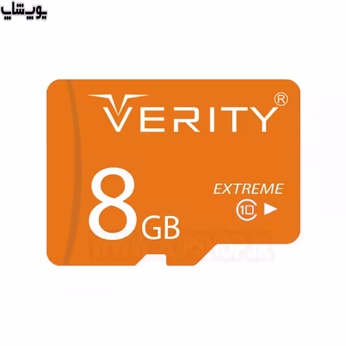 کارت حافظه میکرو SD وریتی مدل SDHC ظرفیت 8 گیگابایت با رم ریدر