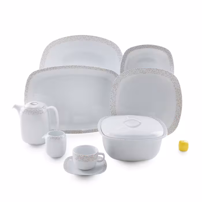 سرویس چینی 98 پارچه 12 نفره کامل ماتریکس