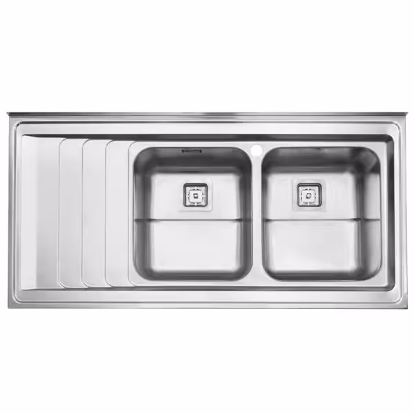سینک ظرفشویی استیل البرز مدل 734/60 روکار