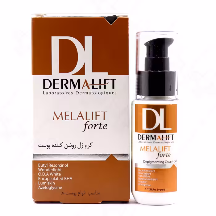 ژل کرم روشن کننده پوست ملالیفت فورت درمالیفت 50 میلی لیتر