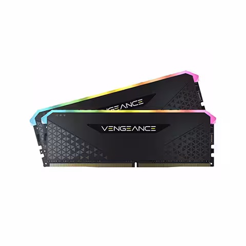 رم کورسیر VENGEANCE RGB RS Black 32GB (2*16GB) DUAL 3200MHz DDR4