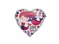 بادکنک فویلی پری دریایی- تم تولد پری دریایی(Little mermaid)