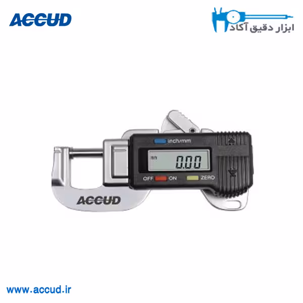 ضخامت سنج جیبی مهندسی 12.7-0 میلی متر Accud (آکاد) مدل 432-012-11