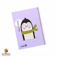 دفتر خط دار 60 – 100 برگ طرح پنگوئن ایمان (iman)