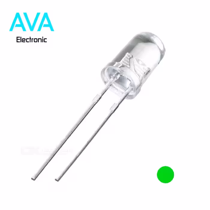 LED سبز شفاف 5mm