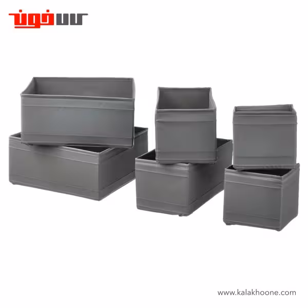 ست 6 تایی جعبه ذخیره سازی لباس ایکیا مدل SKUBB