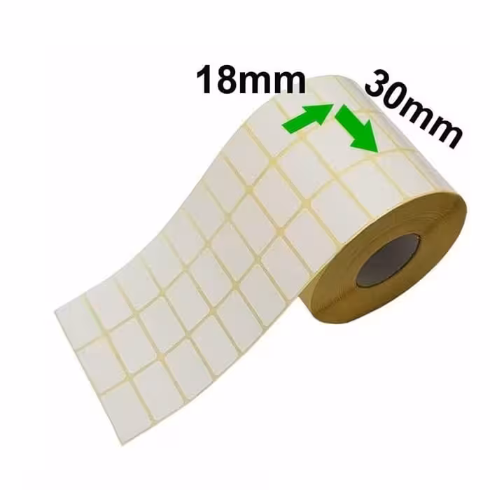 لیبل کاغذی 30*18 سه ردیفه